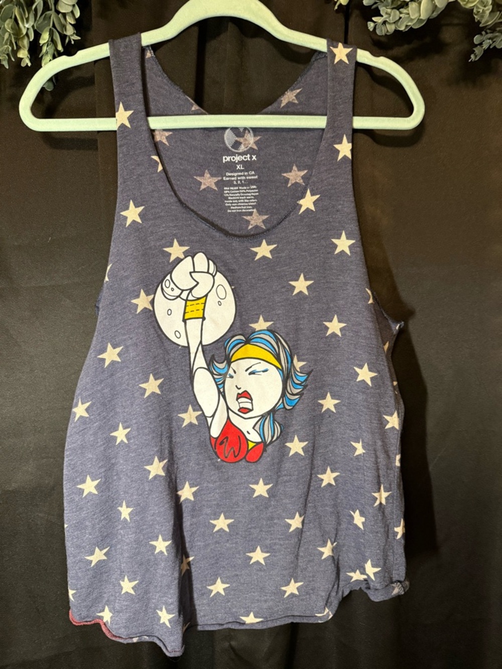 Project X Wonder Woman Graphic Muscle Tank